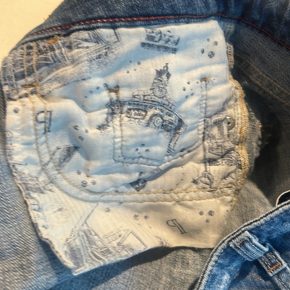 Pilcro and the Letterpress Women's Lightly Distressed Denim Shorts Size 29 - Picture 16 of 16